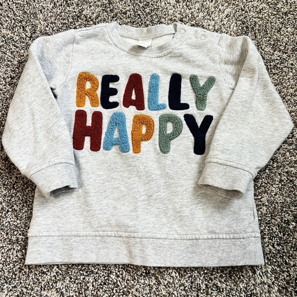 H&M HTF really happy sweatshirt - Picture 1 of 1